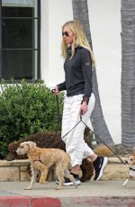 PORTIA DE ROSSI Out with Her Dogs in Montecito 03/14/2021