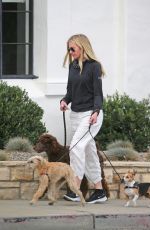 PORTIA DE ROSSI Out with Her Dogs in Montecito 03/14/2021