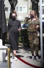 Pregnant ASHLEY TISDALE Out for Lunch in Los Angeles 03/06/2021 