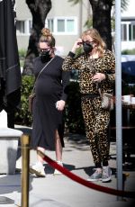 Pregnant ASHLEY TISDALE Out for Lunch in Los Angeles 03/06/2021 