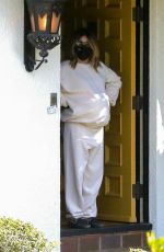 Pregnant ASHLEY TISDALE Outside Her Home in Los Feliz 03/09/2021