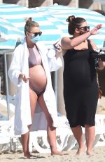 Pregnant BRITTANY CATWRIGHT and LALA KENT in Bikinis at a Beach in Santa Barbara 03/01/2021