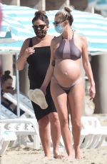 Pregnant BRITTANY CATWRIGHT and LALA KENT in Bikinis at a Beach in Santa Barbara 03/01/2021