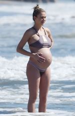 Pregnant BRITTANY CATWRIGHT and LALA KENT in Bikinis at a Beach in Santa Barbara 03/01/2021