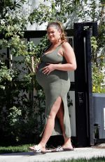 Pregnant BRITTANY CATWRIGHT Out in Los Angeles 03/19/2021