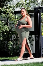 Pregnant BRITTANY CATWRIGHT Out in Los Angeles 03/19/2021