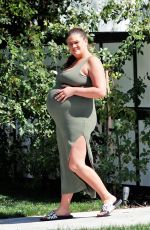 Pregnant BRITTANY CATWRIGHT Out in Los Angeles 03/19/2021