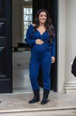 Pregnant CASEY BATCHELOR at Her Home in Hertfordshire 03/11/2021