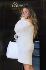 Pregnant CHRISSY TEIGEN Out in West Hollywood 03/24/2021