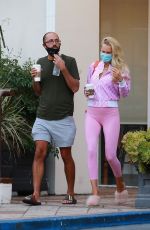 Pregnant CHRISTINE QUINN Out for Coffee in Los Angeles 03/06/2021