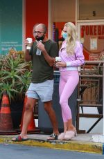 Pregnant CHRISTINE QUINN Out for Coffee in Los Angeles 03/06/2021