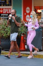Pregnant CHRISTINE QUINN Out for Coffee in Los Angeles 03/06/2021