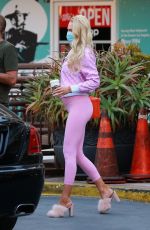 Pregnant CHRISTINE QUINN Out for Coffee in Los Angeles 03/06/2021
