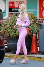 Pregnant CHRISTINE QUINN Out for Coffee in Los Angeles 03/06/2021