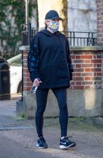 Pregnant ELLIE GOULDING Out in London 03/02/2021