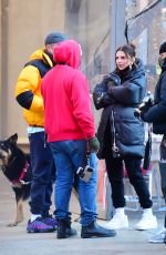 Pregnant EMILY RATAJKOWSKI and Sebastian Bear McClard Out with Their Dog in New York 03/03/2021