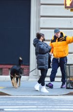 Pregnant EMILY RATAJKOWSKI and Sebastian Bear McClard Out with Their Dog in New York 03/03/2021