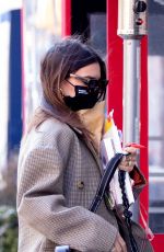 Pregnant EMILY RATAJKOWSKI Out with her Dog in New York 03/03/2021