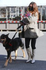 Pregnant EMILY RATAJKOWSKI Out with her Dog in New York 03/03/2021