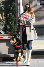 Pregnant EMILY RATAJKOWSKI Out with her Dog in New York 03/03/2021