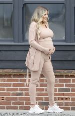 Pregnant GEORGIA KOUSOULOU at a Photoshoot in Essex Countryside 03/09/2021