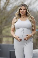 Pregnant GEORGIA KOUSOULOU at a Photoshoot in Essex Countryside 03/09/2021