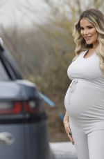 Pregnant GEORGIA KOUSOULOU at a Photoshoot in Essex Countryside 03/09/2021