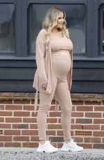 Pregnant GEORGIA KOUSOULOU at a Photoshoot in Essex Countryside 03/09/2021