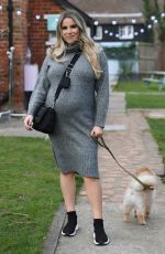 Pregnant GEORGIA KOUSOULOU on the Set of The Only Way is Essex 03/14/2021