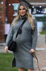 Pregnant GEORGIA KOUSOULOU on the Set of The Only Way is Essex 03/14/2021