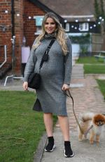 Pregnant GEORGIA KOUSOULOU on the Set of The Only Way is Essex 03/14/2021