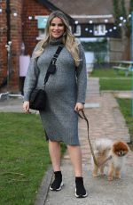 Pregnant GEORGIA KOUSOULOU on the Set of The Only Way is Essex 03/14/2021