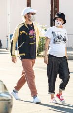 Pregnant HALSEY Shopping with Alev Aydin at Urban Outfitters in Studio City 03/04/2021
