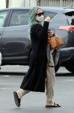 Pregnant HILARY DUFF Heading to Workout in Los Angeles 03/07/2021