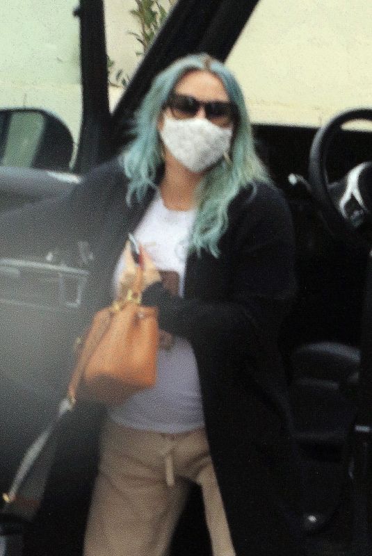 Pregnant HILARY DUFF Heading to Workout in Los Angeles 03/07/2021