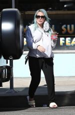 Pregnant HILARY DUFF Out for Ice Cream in Los Angeles 03/05/2021