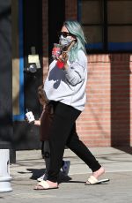 Pregnant HILARY DUFF Out for Ice Cream in Los Angeles 03/05/2021