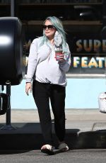 Pregnant HILARY DUFF Out for Ice Cream in Los Angeles 03/05/2021