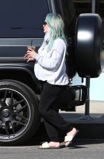 Pregnant HILARY DUFF Out for Ice Cream in Los Angeles 03/05/2021