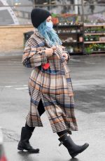 Pregnant HILARY DUFF Shopping for Groceries in Los Angeles 03/11/2021
