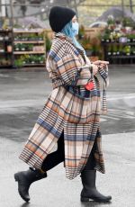 Pregnant HILARY DUFF Shopping for Groceries in Los Angeles 03/11/2021