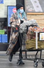 Pregnant HILARY DUFF Shopping for Groceries in Los Angeles 03/11/2021