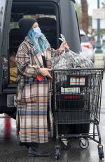 Pregnant HILARY DUFF Shopping for Groceries in Los Angeles 03/11/2021