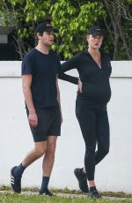 Pregnant KARLIE KLOSS Out in Miami 03/06/2021