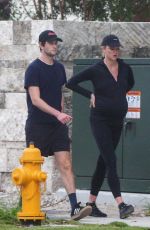 Pregnant KARLIE KLOSS Out in Miami 03/06/2021