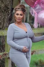 Pregnant LAUREN GOODGER on the Set of a Photoshoot in London 03/23/2021