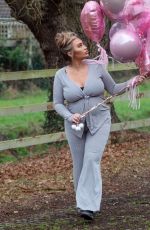 Pregnant LAUREN GOODGER on the Set of a Photoshoot in London 03/23/2021