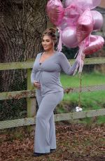 Pregnant LAUREN GOODGER on the Set of a Photoshoot in London 03/23/2021