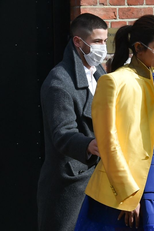 PRIYANKA CHOPRA and Nick Jonas Leaves a Studio in London 03/15/2021