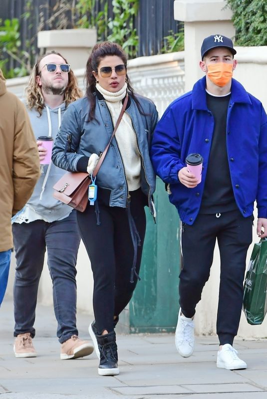 PRIYANKA CHOPRA and Nick Jonas Out in London 03/09/2021